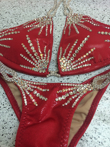 Cherry Shine Medium Standard Top/Brazilian Cheeky