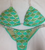 Quick View Competition Bikinis Mint Green Mermaid Rainbow Style
