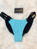 Black Turquoise Reversible Bottom Only Large Midcoverage Cheeky Quickship