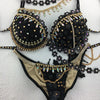 Custom Black and Gold Dutchess Themewear with wings $999 OR bikini only $599