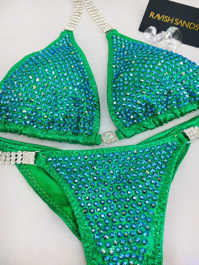 Custom Competition Bikinis Green 