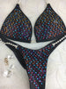 Quick View Competition Bikinis Black Red Unicorn Bling Luxe Crystals Molded cup Swarovski