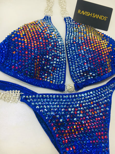 Custom Competition Bikinis Sideways Gradient Luxe  (Choose any color swatch/fabric)