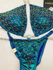 Custom Competition Bikinis Multitone (green/Blues/lava)