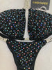 Custom Competition Bikinis Black Bling Luxe