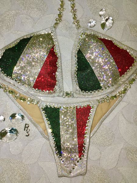Italian Flag ICED Duchess Colored Crystals (Limited time Special $399) Italy