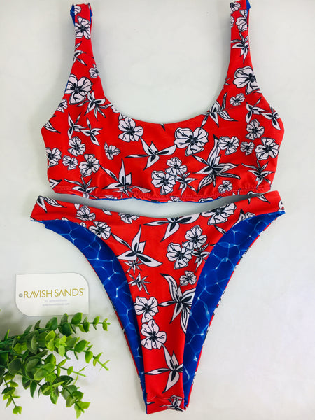 Custom 2:1 plunge and Highwaisted any fabric color combo ***no scrunch in Butt of this product***(SUIT SOLD PER PIECE OR SET, price varies)