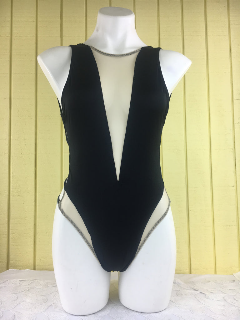 Custom Peekaboo mesh one piece