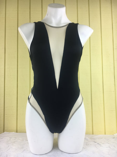 Custom Peekaboo mesh one piece