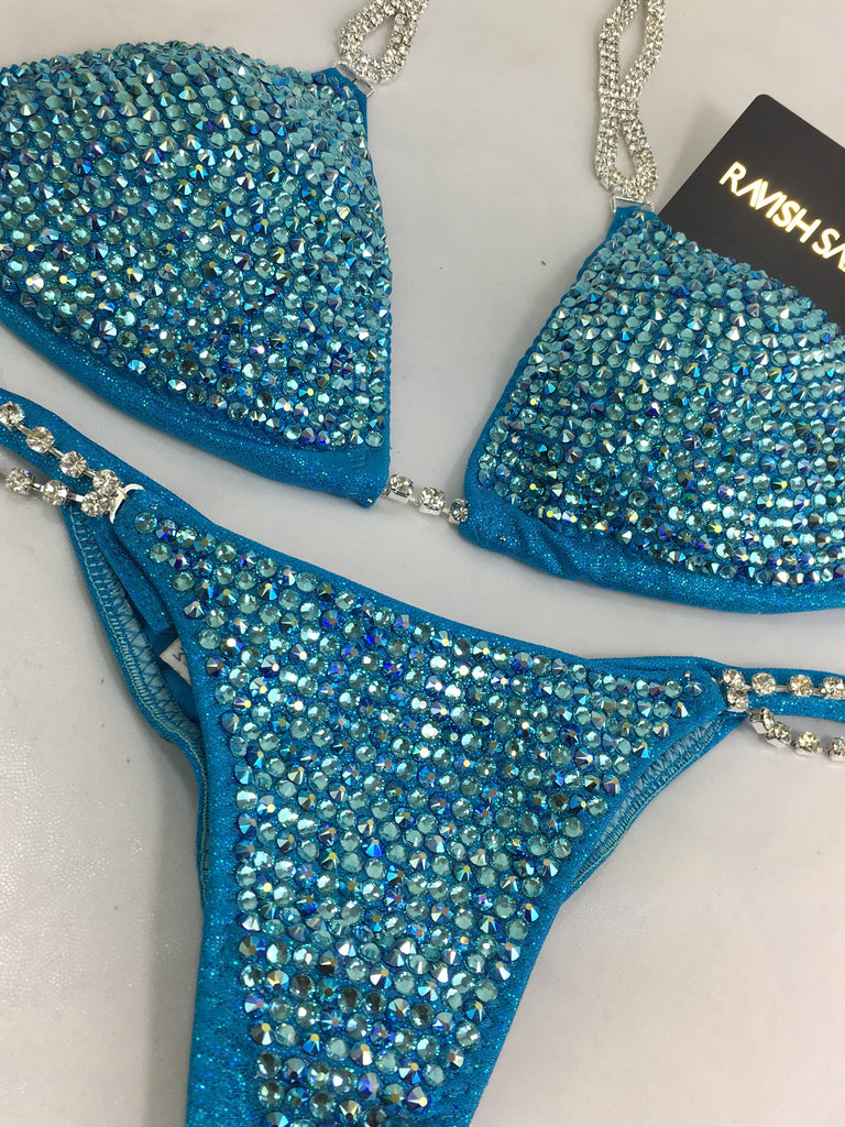 Custom Competition Bikinis Multitone (Turquoise/aqua)