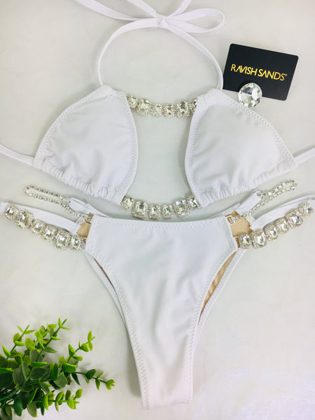 Custom Multi String Bling Bride Swarovski bikini Wedding/Honeymoon***(SUIT SOLD PER PIECE OR SET, price varies)