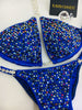 Custom Competition Bikinis Multitone (Blues/lava) Swarovski mix