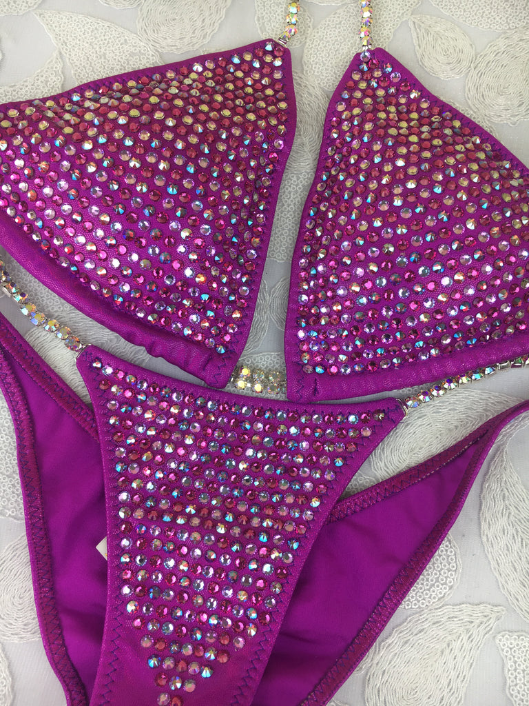 Quick View Competition Bikinis Pink/Fuchsia Bling Luxe Swarovski Crystals