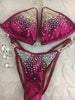 Custom Gradient Bubbles Diamond Princess Elite Competition Bikini