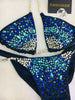 Custom Competition Bikinis Ombre Glitter Paint Lily Burst