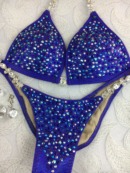 Quick View Competition Bikinis Blue Confetti Bliss Swarovski Molded cup