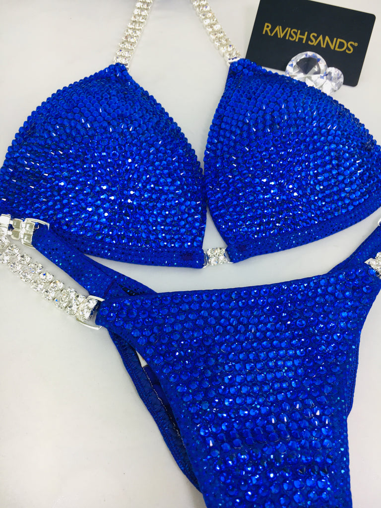 Custom Competition Bikinis Vibrant Blue w/molded cup 
