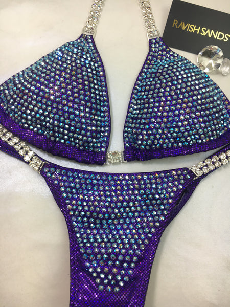 Custom Competition Bikini Purple All Ab