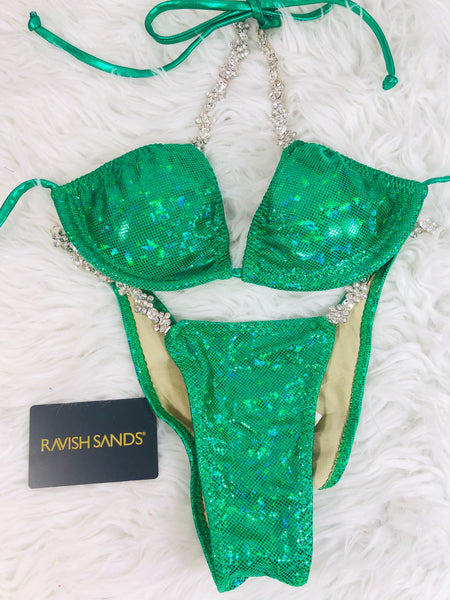 Black Friday Emerald Green S.G. (Connector #8) Midcoverage Cheeky