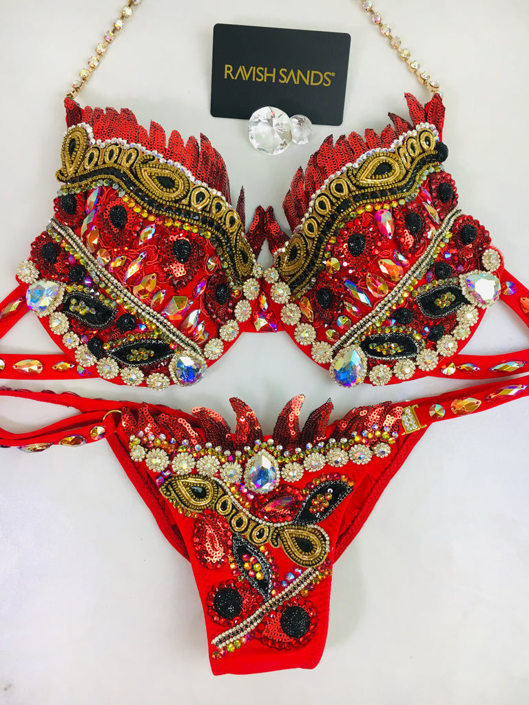 Red Dragon custom Themewear bikini only $699
