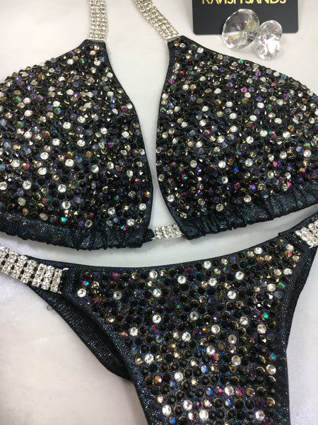 Custom Competition Bikinis Multitone (black/grey/silver)