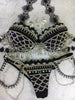 Black/silver Mermaid Moroccan Themewear with wings $1348 or bikini only $849