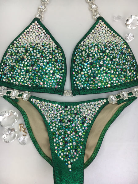 Quick View Competition Bikinis Green Bubble Deluxe Diamond Princess 