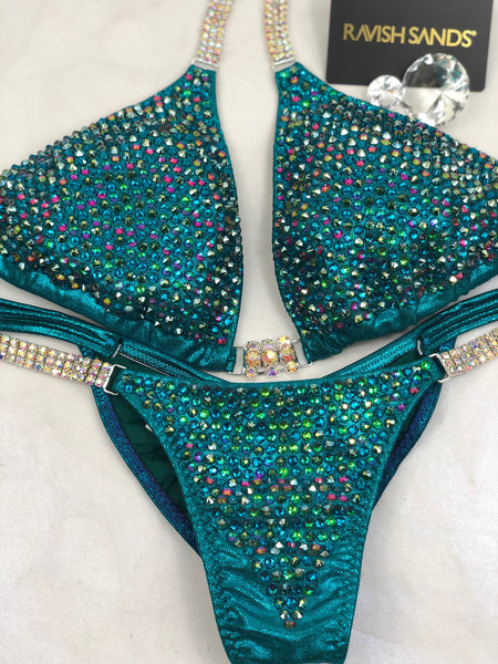 Custom Competition Bikinis Multitone (Turquoise/Green/Dragon)