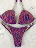 Quick View Competition Bikinis Cranberry Bling Luxe Swarovski Crystals