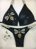 Custom Posing Exclusive Bee bikini w/Embellishment $139.99 (choose any fabric color/choice of connectors)