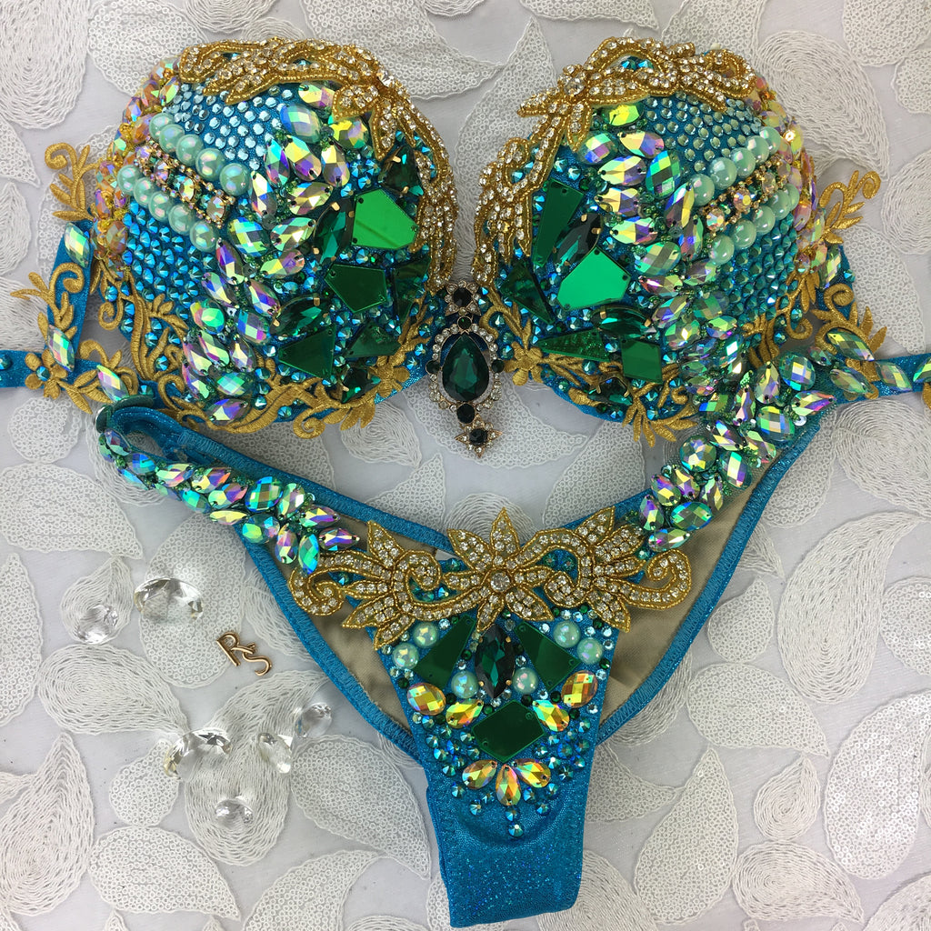 Custom Mermaid Cali Themewear bikini  $749
