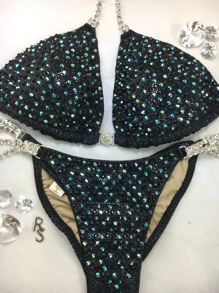 Quick View Competition Bikinis Black Bling Luxe