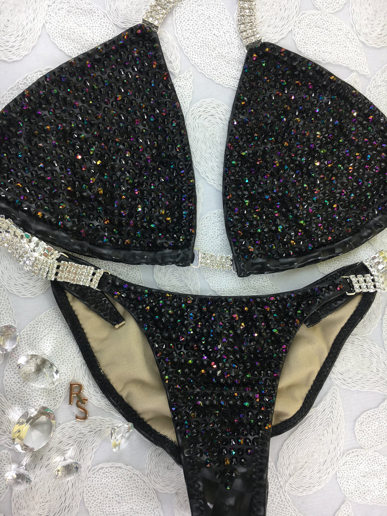 Quick View Competition Bikinis Black Bling Luxe Swarovski
