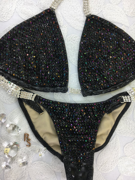 Quick View Competition Bikinis Black Bling Luxe Swarovski