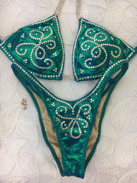 Custom Mermaid Teal SPECIAL $289  ALL CUP SIZES!!!!