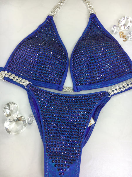 Quick View Competition Bikinis Blue purple Bling DeLuxe 