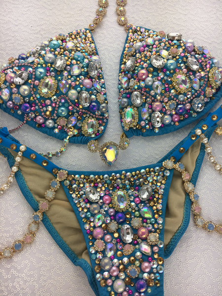 Custom Triangle Style Deluxe Unicorn Wonderland Themewear with wings $1199 or bikini only $649