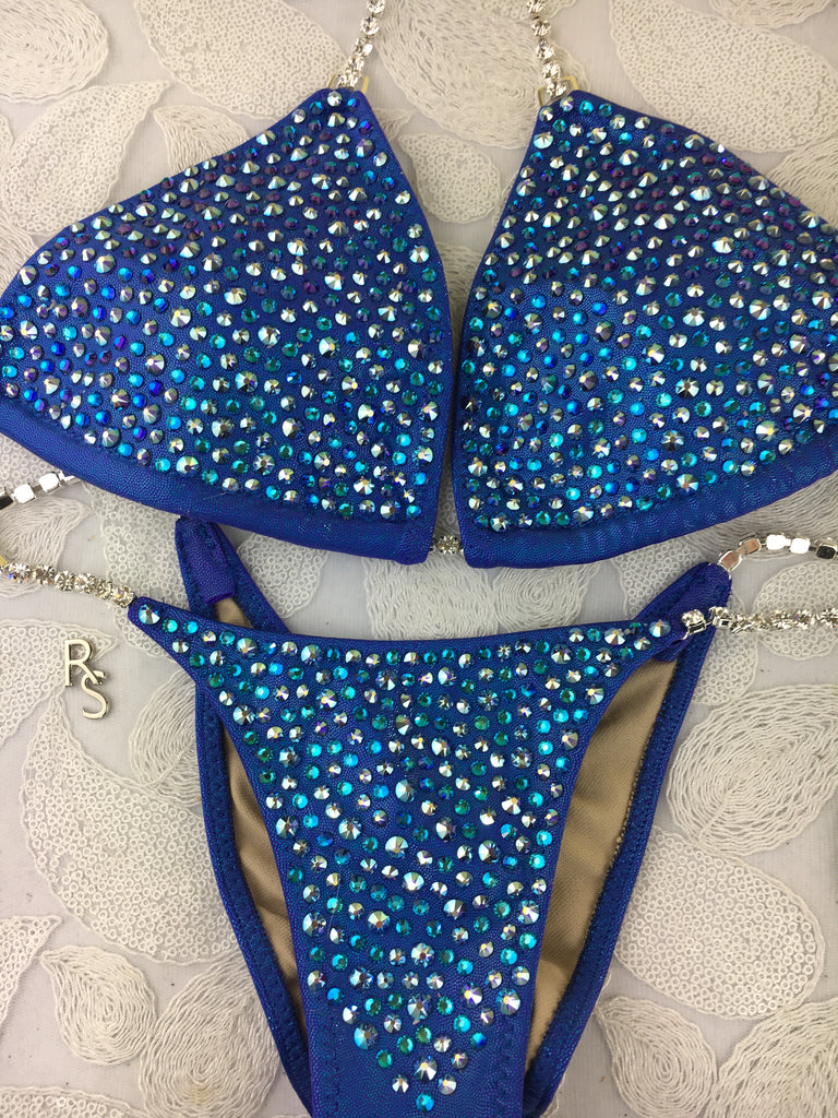 Quick View Competition Bikinis Blue Confetti Bliss Swarovski