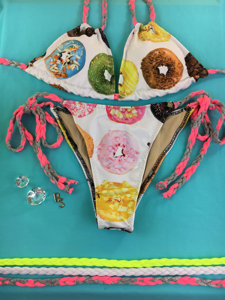 Custom Order Donuts/Doughnut Sale extended Limited time***Paradise Donut tie string w/choker $89.99 Or bikini no choker $79.99***(SUIT SOLD PER PIECE OR SET, price varies)