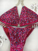 Custom Competition Bikinis Mulberry Metallic (fuchsia red tone)
