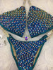Quick View Competition Bikinis Blue/Teal Bling Luxe Swarovski
