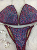 Quick View Competition Bikinis Red Cranberry Bling Luxe Swarovski