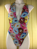 Reversible 2:1 I Heart Donut/Black Seamless Plunge neck and high on hip one piece custom **any color (Seen on Heidi / donut one piece)