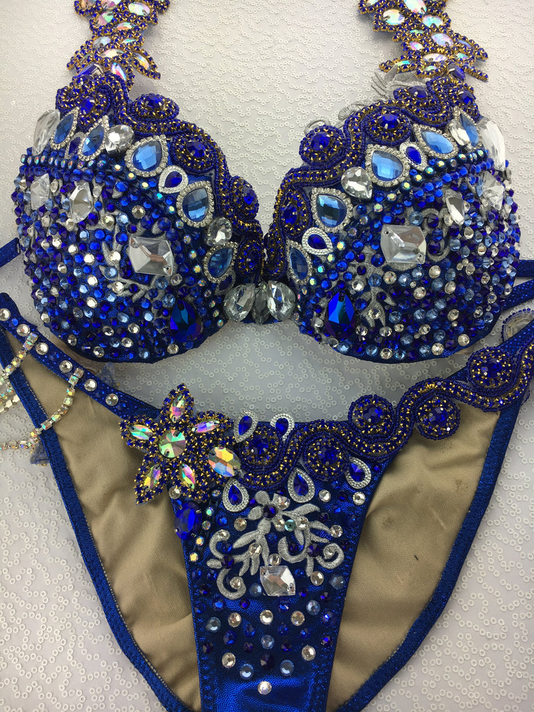 Custom Blue ICE Themewear bikini $699