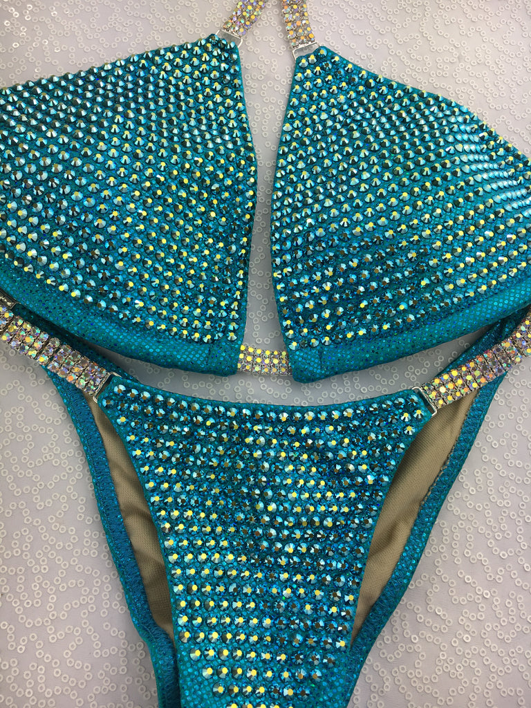 Quick View Competition Bikinis Turquoise Bling Luxe