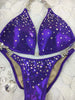 Quick View Competition Bikinis Bling Purple Trickle with molded cup