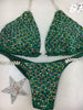 Custom Competition Bikinis Multitone all color ab Green