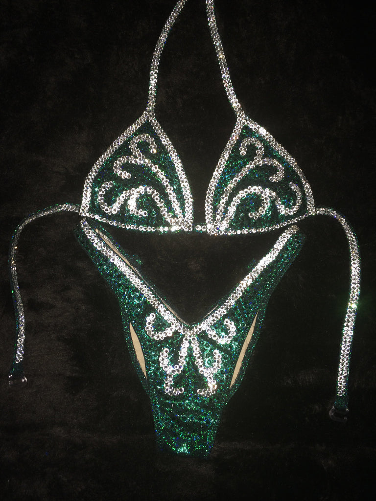 SWIRLS FOUR Figure Competition Suit $580+