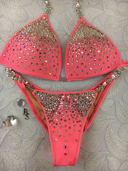 Quick View Competition Bikinis Coral Bubbles Diamond Princess Elite Extreme Molded cup