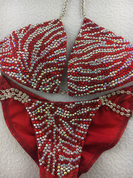 Custom Deluxe Tiger Luxe Competition Bikini
